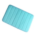 thumbnail image 1 of PiccoCasa Memory Foam Bath Mat Absorbent Bathroom Rugs, 24" x 16" Blue, 1 of 5