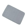 thumbnail image 1 of PiccoCasa Memory Foam Bath Rug Non-Slip Kitchen Mat, Silver Gray, 24"x16", 1 of 6