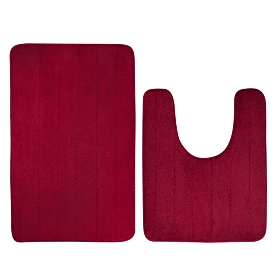 PiccoCasa Memory Foam Bath Rug Set for Bathroom, 2 Piece Set Includes