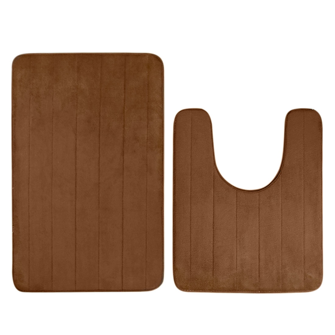 PiccoCasa Memory Foam Bath Rug Set for Bathroom, 2 Piece Set Includes