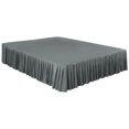 thumbnail image 1 of PiccoCasa Microfiber Bed Dust Ruffle Bed Skirt 3 Sided Coverage, Full Gray, 1 of 7