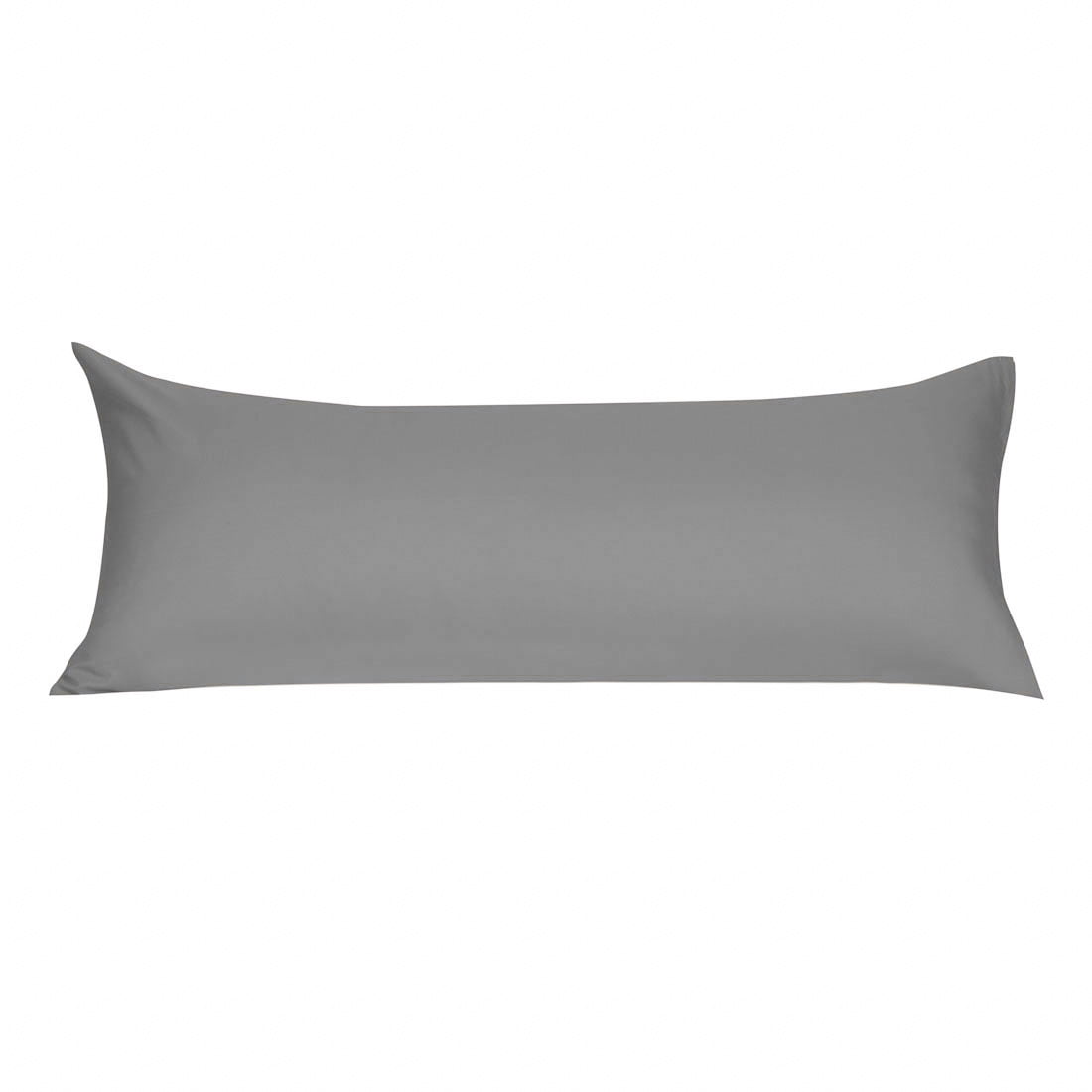 PiccoCasa Microfiber Body Pillowcase for Home Bedding Grey Body(20"x54