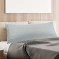thumbnail image 1 of PiccoCasa Microfiber Embroidery Body Pillowcases Zipper Light Gray 20"x54", 1 of 7