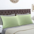 thumbnail image 1 of PiccoCasa Microfiber Pillowcases Pair with Zipper Closure Non-Standard Sage, 1 of 7