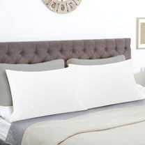 PiccoCasa Microfiber Pillowcases Pair with Zipper Closure Standard White