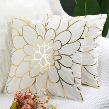 PiccoCasa Pack of 2 Throw Pillow Covers 18"x18" Decorative Cushion Covers, 44#