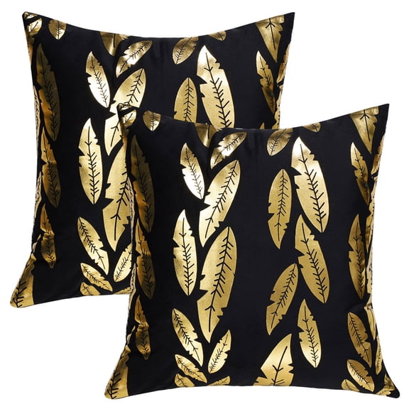 PiccoCasa Pack of 2 Throw Pillow Covers 18"x18" Decorative Cushion Covers, 53#