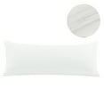 thumbnail image 1 of PiccoCasa Pillowcase for Long Pillow Zipper Closure Brushed Microfiber, Standard White, 1 of 8