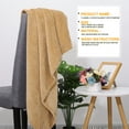 thumbnail image 1 of PiccoCasa Plush Flannel Fleece Blanket Decoration Blankets for Bed or Sofa Taupe 50"x60", 1 of 7