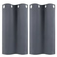 thumbnail image 1 of PiccoCasa Polyester Blackout Curtain Panel Set of 2, Gray 29 x 36 Inch, 1 of 8