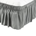 thumbnail image 1 of PiccoCasa Polyester Wrap Around Dust Ruffle Bed Skirt 15" Drop for King Size Bed, Dark Gray, 1 of 7