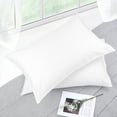 thumbnail image 1 of PiccoCasa Pure Cotton Pillowcases 2 Pcs Soft with Zipper White King, 1 of 7