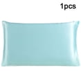 thumbnail image 1 of PiccoCasa Pure Silk Pillowcase with Zipper, King(20"x36"), Light Blue, 1 Piece, 1 of 4