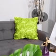 thumbnail image 1 of PiccoCasa Satin 3D Rose Flower Throw Pillow Cover 16"x16" Cushion Cover for Sofa, Green, 1 of 6