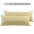 thumbnail image 1 of REGALWOVEN Set of 2 Body Pillowcases Zippered Body Pillow Cover for Body Pillows, Queen Light Tan, 1 of 7