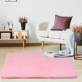 thumbnail image 1 of PiccoCasa Shaggy Area Rug Soft Plush Area Runner Rug, Pink 32" x 47", 1 of 6