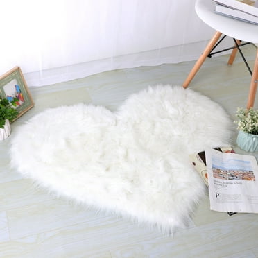 PiccoCasa Shaggy Area Rugs Fluffy Rug for Home, Snow White, 2.3ftx3ft