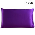 thumbnail image 1 of PiccoCasa Silk Pillowcases Set of 4, King(20"x36"), Purple, 1 of 5
