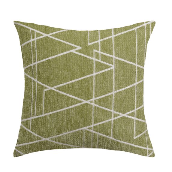 PiccoCasa Simplicity Throw Pillow Cover 18"x18" Cotton Linen Decorative Cushion Cover, Green