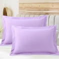 thumbnail image 1 of PiccoCasa Soft 1800 Microfiber Oxford Pillowcases 2Pcs, Standard Lavender, 1 of 8