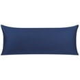 thumbnail image 1 of PiccoCasa Soft Cotton Body Pillow Cover Zipper Closure, Queen Navy Blue 20" x 54", 1 of 7