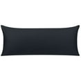 thumbnail image 1 of REGALWOVEN Soft Cotton Body Pillow Cover Zipper Closure, Standard Black 20" x 48", 1 of 6