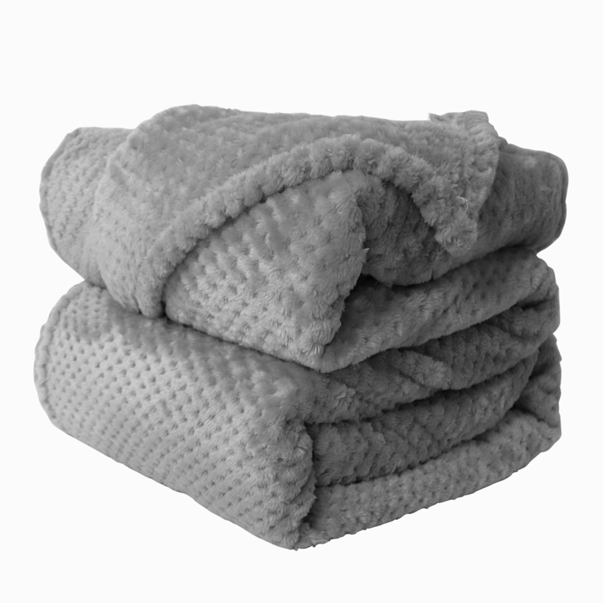 PiccoCasa Soft Microfiber Plush Flannel Blanket Luxury Bed Blanket