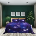 thumbnail image 1 of PiccoCasa Soft Polyester Galaxy Bed Sheet Set, 4-Pieces Full Purple, 1 of 8