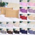 thumbnail image 1 of PiccoCasa Soft Silky Satin Pillowcases Zipper Set of 2, Gold King(21"x37"), 1 of 6