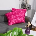 thumbnail image 1 of PiccoCasa Square Satin Throw Pillow Cover for Couch, Fuchsia 2 Pcs, 1 of 6