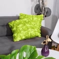 thumbnail image 1 of PiccoCasa Square Satin Throw Pillow Cover for Couch, Green 2 Pcs, 1 of 6