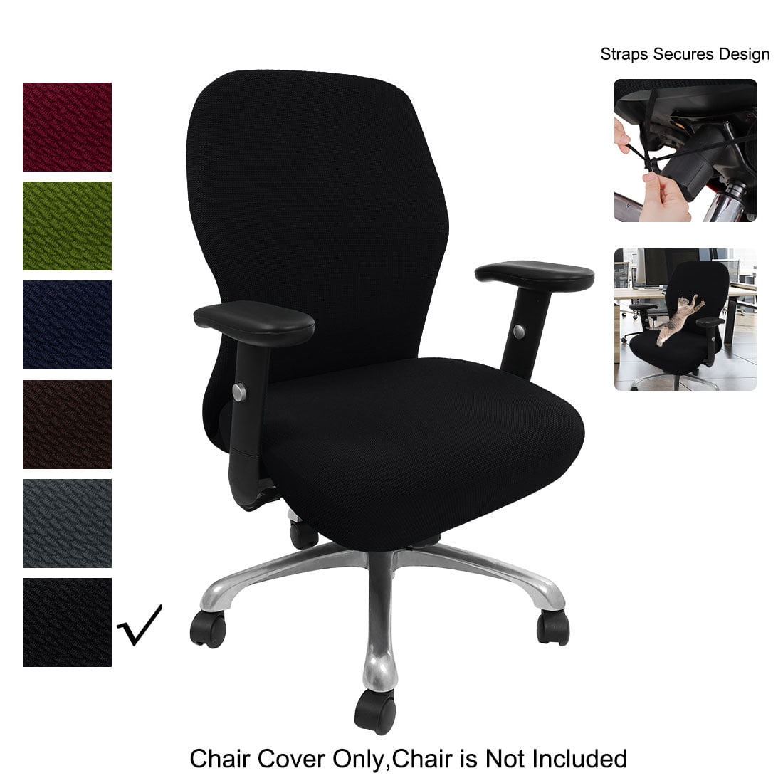 Desk Chair Seat Cover Amazon Black Chair Covers Office Chair - Main Image