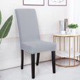 thumbnail image 1 of PiccoCasa Stretch Polyester Spandex Chair Cover, X-Large Light Gray, 1 of 6