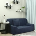 thumbnail image 1 of PiccoCasa Stretch Thick Sofa Slipcover Jacquard Couch Protector, 2 Seater (53" - 67"), Navy Blue, 1 of 6
