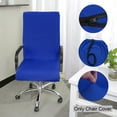 thumbnail image 1 of PiccoCasa Stretchy Office Chair Slipcover Swivel Computer Chair Cover, Blue Large, 1 of 6
