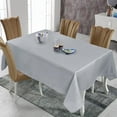 thumbnail image 1 of PiccoCasa Tablecloth Dining Table Cover Protector Indoor Light Gray 55 x 63 Inch, 1 of 7