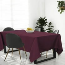 PiccoCasa Tablecloth Dining Table Cover for Indoor Outdoor Burgundy 60"x104"