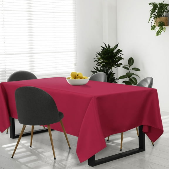 PiccoCasa Tablecloth Dining Table Cover for Indoor Outdoor Beige 55"x80"