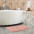 thumbnail image 1 of PiccoCasa Thick Plush Bath Mat Rugs Floor Kitchen Door Rug Soft Microfiber Non-slip TPR Rubber Carpet Pink 16" x 24", 1 of 8