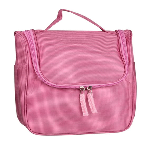 PiccoCasa Travel Cosmetic Makeup Bag Waterproof Hanging Toiletry Bag, Pink