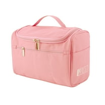 PiccoCasa Travel Toiletry Cosmetic Bag Hanging Makeup Storage Organizer, Pink