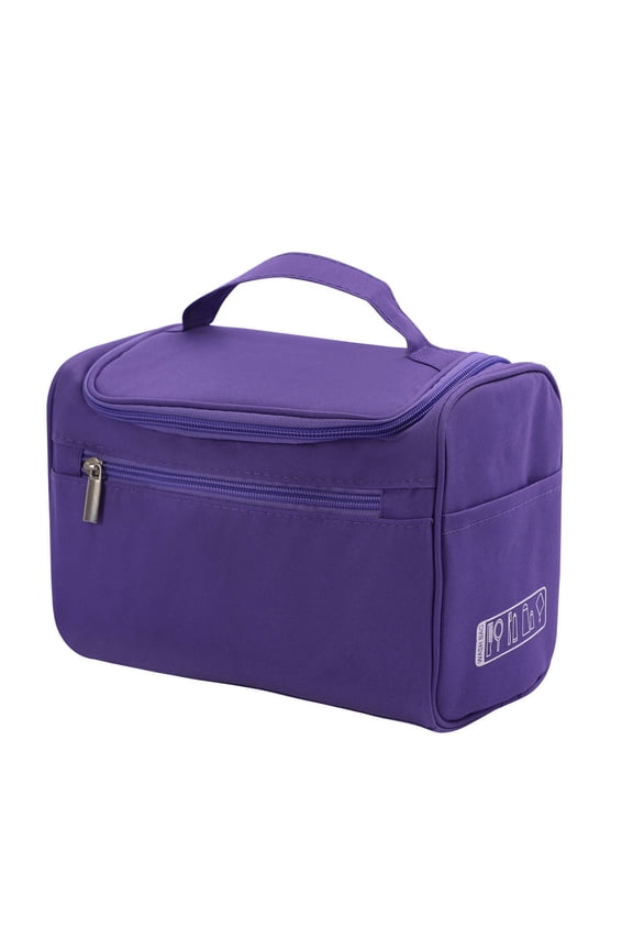 Travel Toiletry Cosmetic Bag Hanging Makeup Storage Organizer Purple