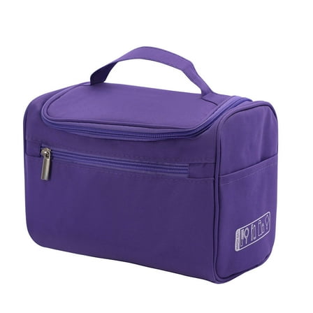 PiccoCasa Travel Toiletry Cosmetic Bag Hanging Makeup Storage Organizer Purple