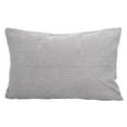 thumbnail image 1 of PiccoCasa Velvet Corn Striped Rectangle Throw Pillow Cover, Grey, 12"x18", 1 of 7