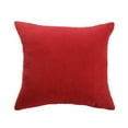 thumbnail image 1 of PiccoCasa Velvet Square Decorative Throw Pillow Cover, 26"x26", Red, 1 of 7