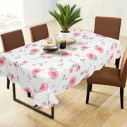 PiccoCasa Vinyl Tablecloth Rectangle 41" x 60" Sunflower Pattern Waterproof
