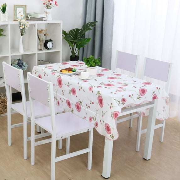 PiccoCasa Vinyl Tablecloth Rectangle 41"x60" Sunflower Pattern Waterproof
