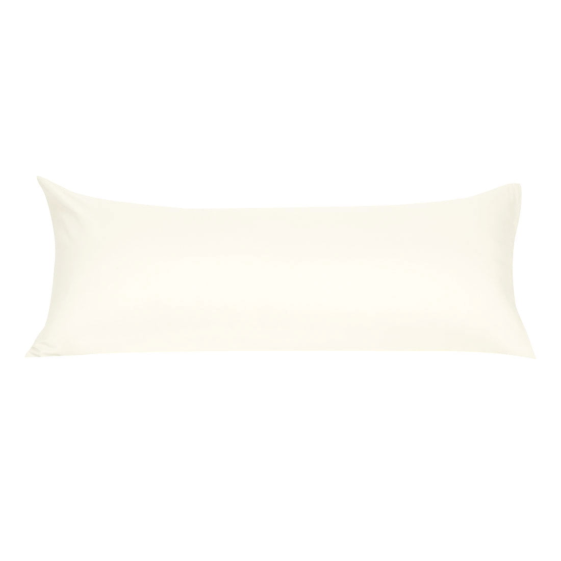 PiccoCasa Zippered Body Pillow Cover Microfiber Long Pillowcase Cream