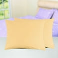thumbnail image 1 of PiccoCasa Zippered Pillow Cases Cover Pillowcases Egyptian Cotton Pack of 2, Yellow, 20"x 26", 1 of 5