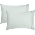 thumbnail image 1 of Piccocasa 600 Thread Count Long Staple Combed Cotton, 2 Piece Standard Pillowcase, Silver Gray, 1 of 6